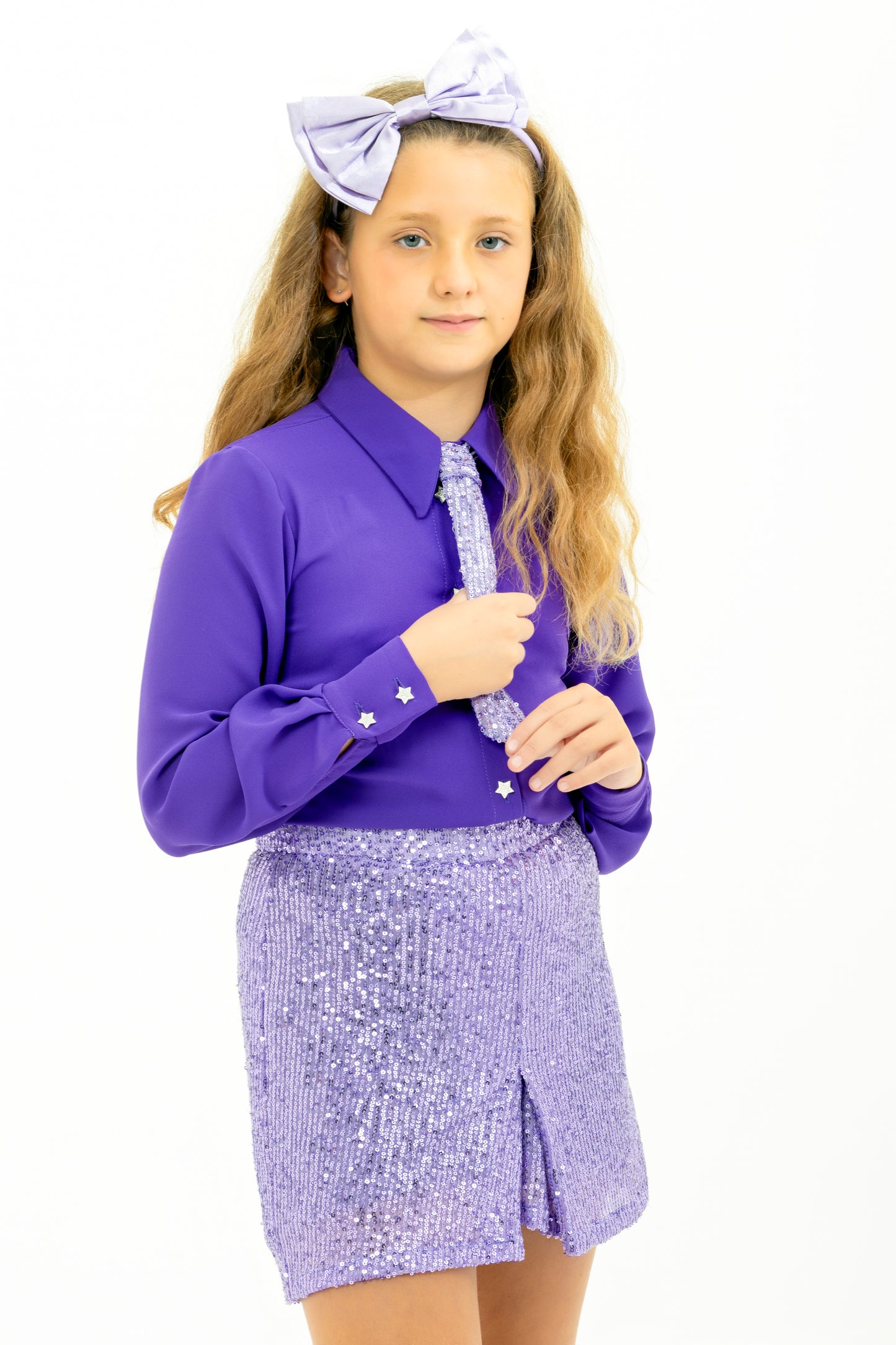 Short in paillettes bambina