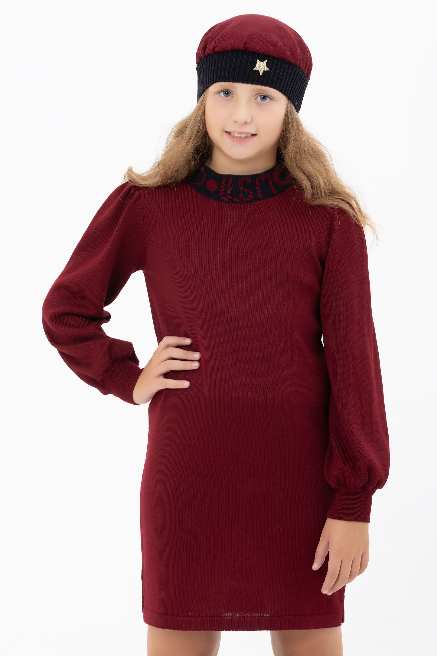 Maxipull bordeaux Paris bambina