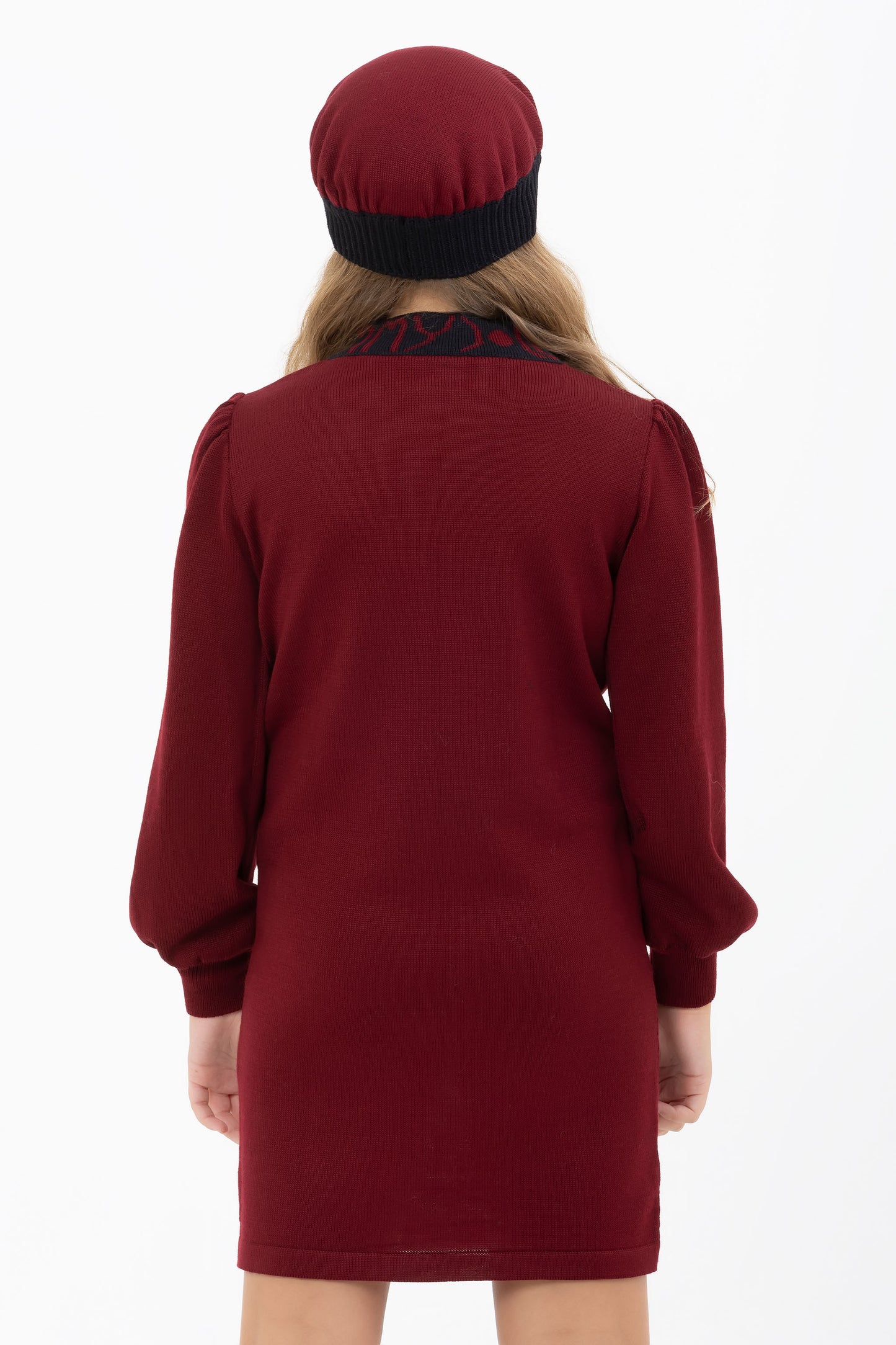 Maxipull bordeaux Paris bambina