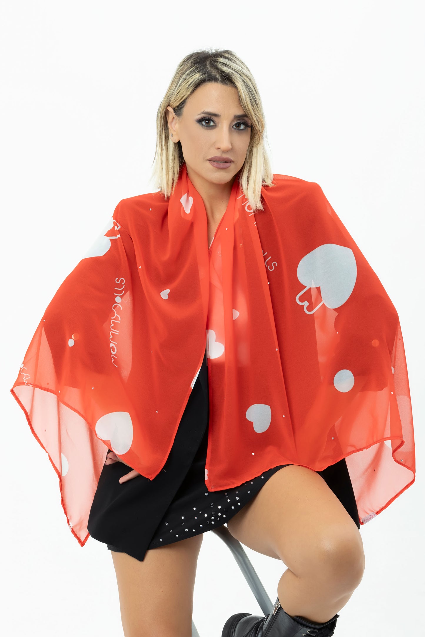 Maxi Foulard con strass