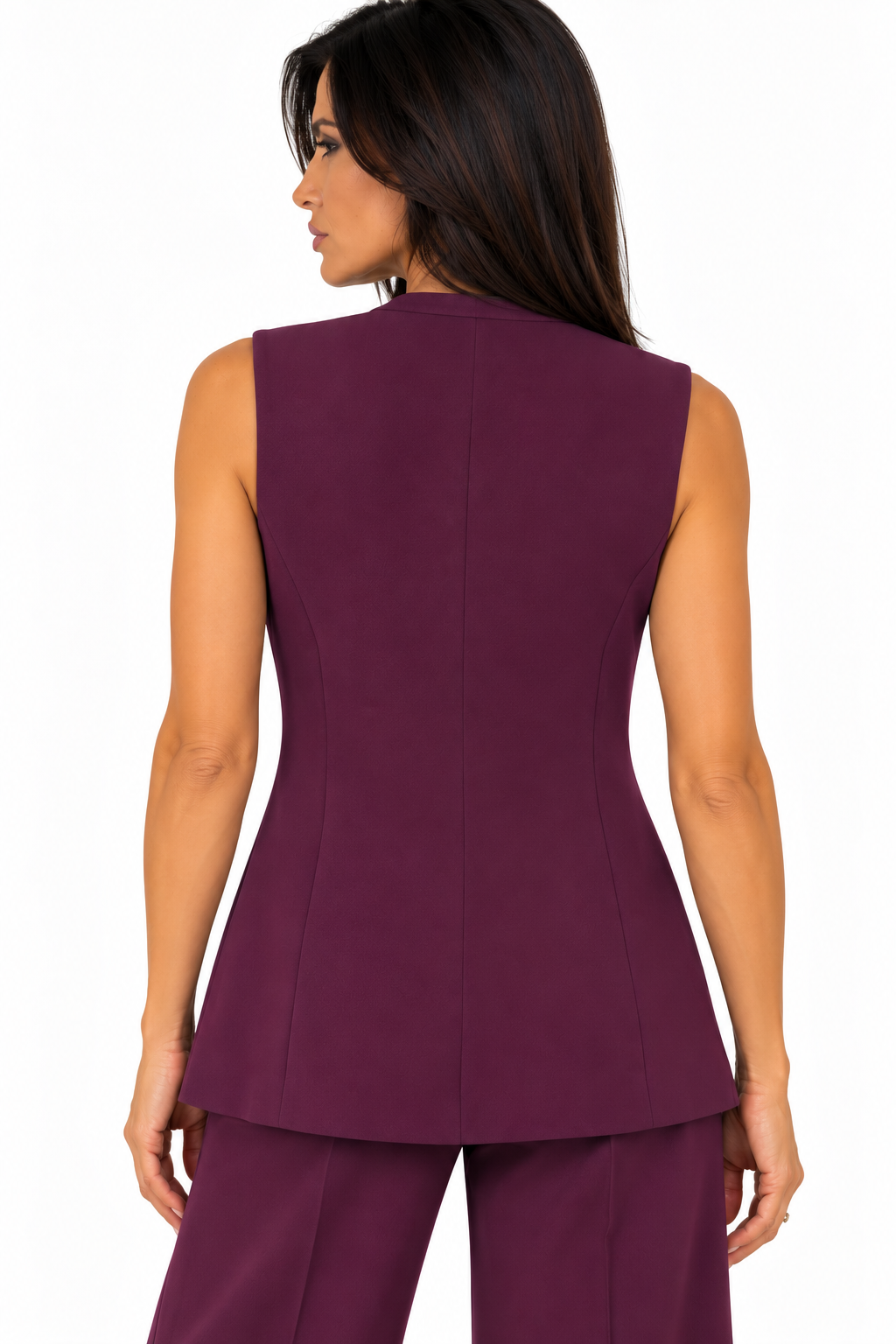 Burgundy wine gilet