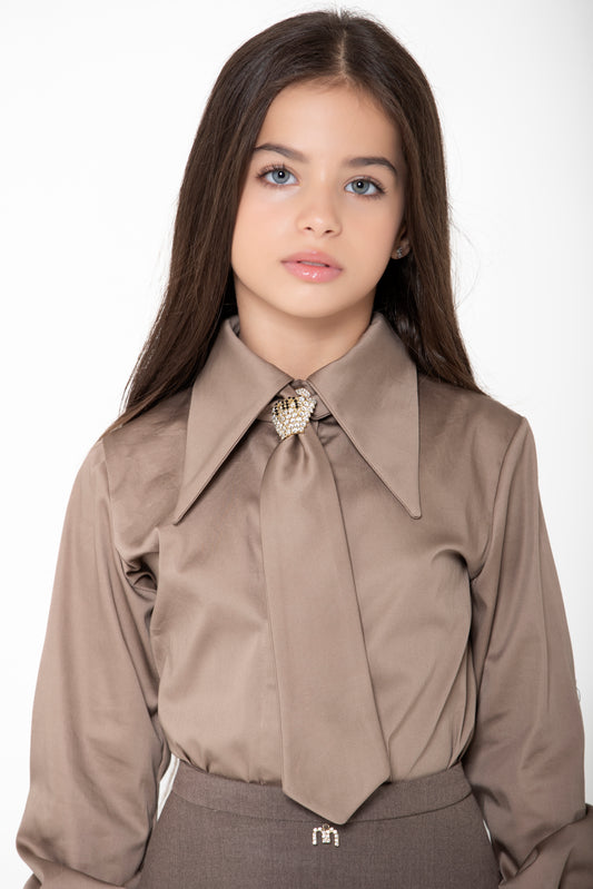 Camicia tortora baby