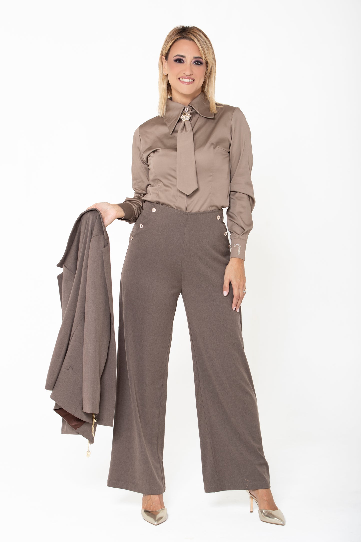 Camicia tortora