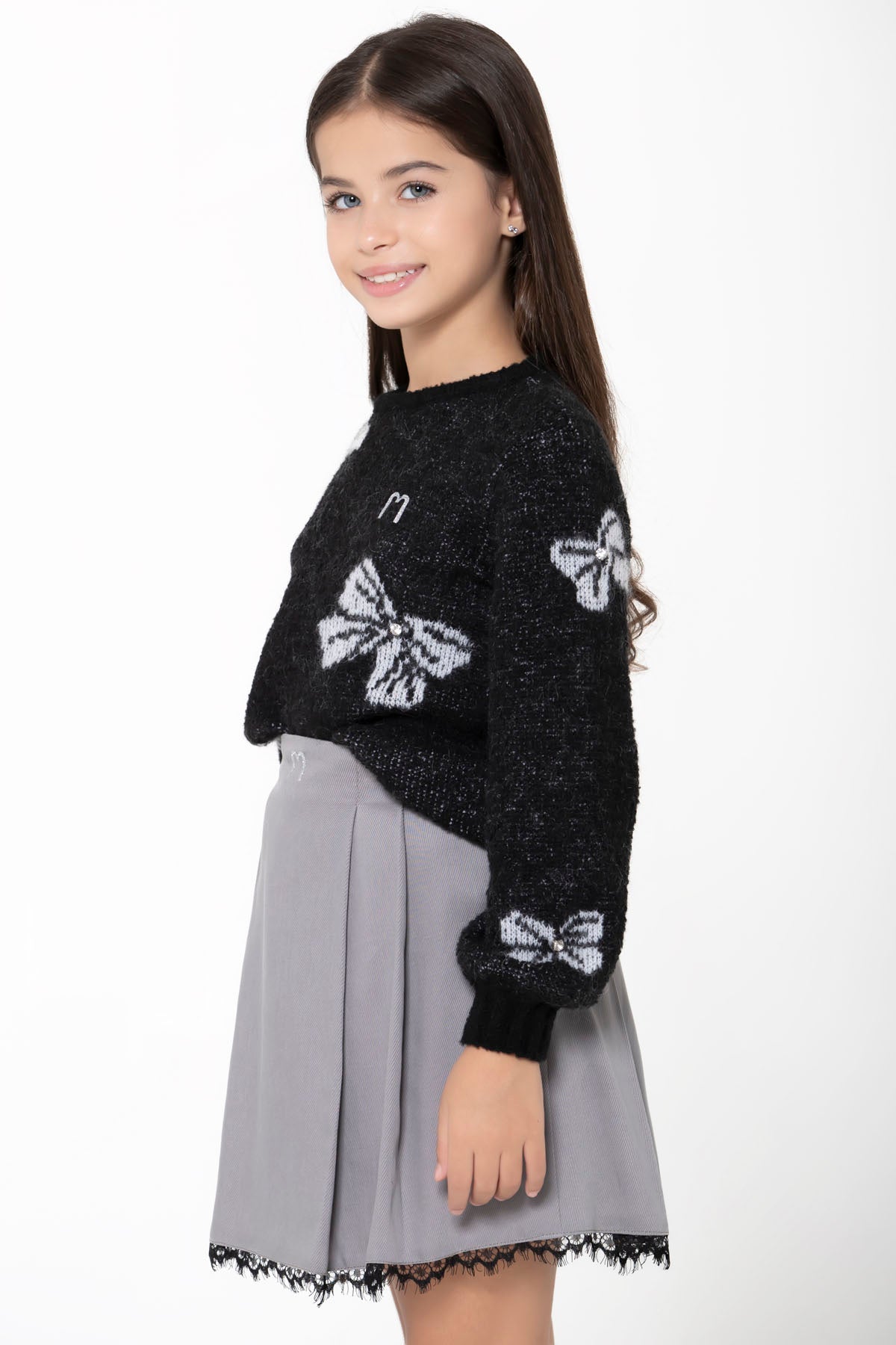 Sivota mohair nero bambina