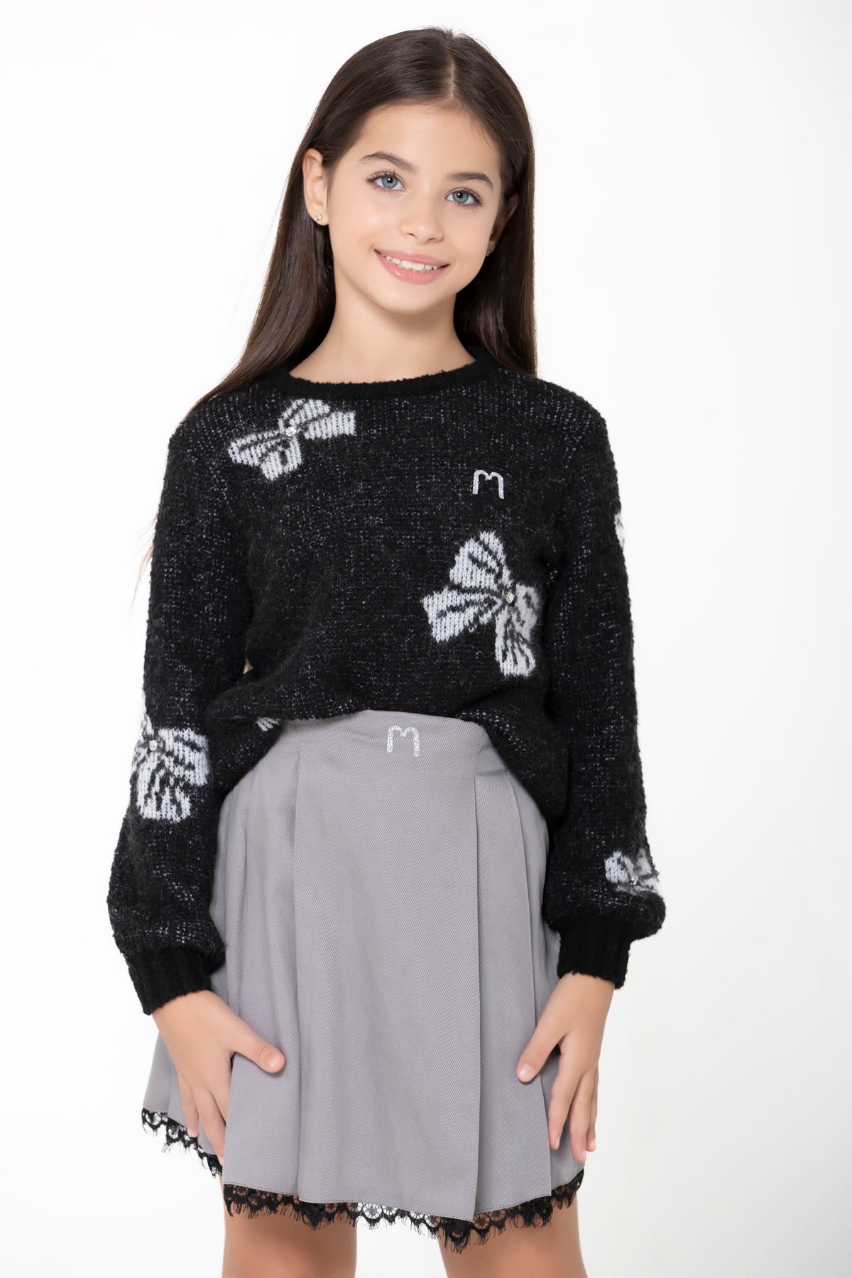 Sivota mohair nero bambina