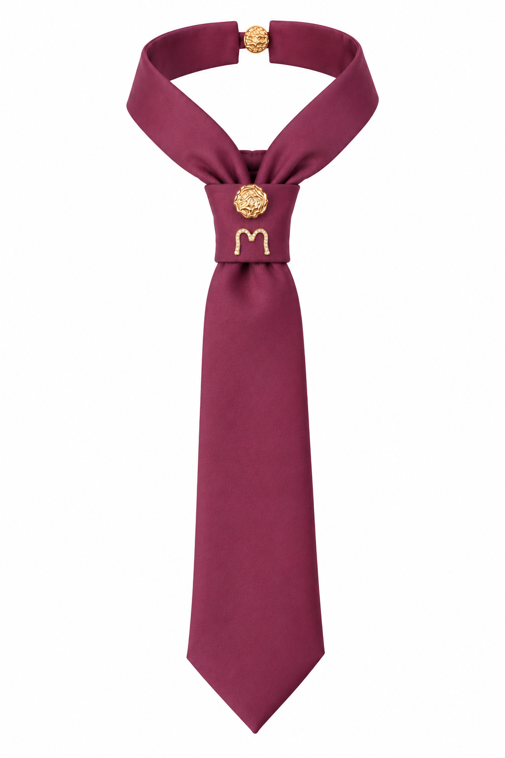 Burgundy wine cravattino