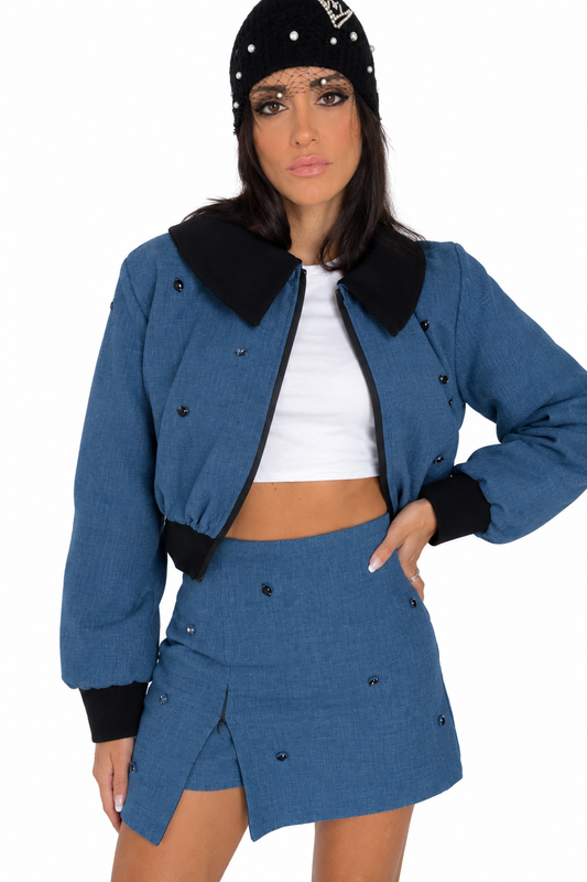 Belly short con pietre