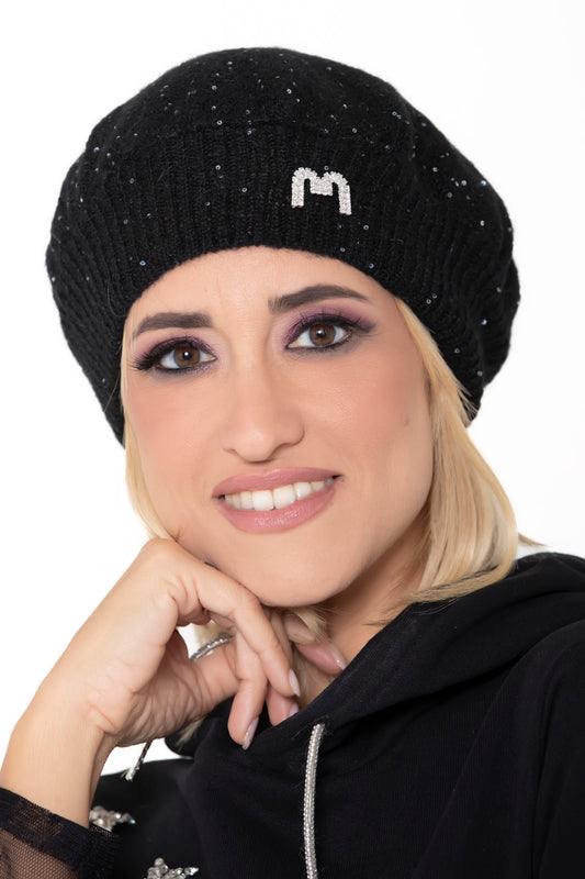 Basco paillettes donna nero